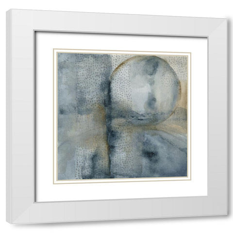 Sphere III White Modern Wood Framed Art Print with Double Matting by Oppenheimer, Michelle