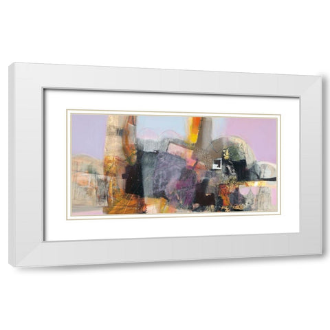 Trasparenze White Modern Wood Framed Art Print with Double Matting by Piovan, Maurizio