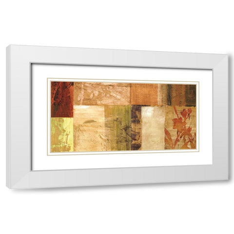 Equilibre naturel White Modern Wood Framed Art Print with Double Matting by Reynaud, Martine