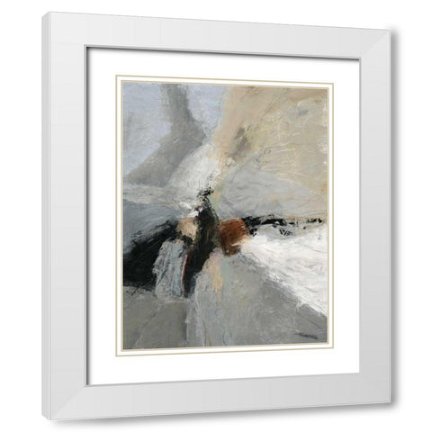 Dispassion II White Modern Wood Framed Art Print with Double Matting by Tienhaara, Michael