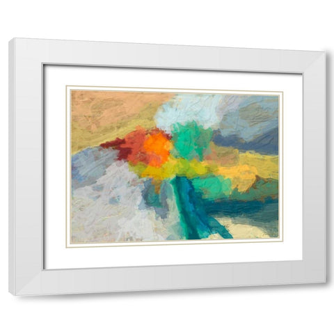 Emergence I White Modern Wood Framed Art Print with Double Matting by Tienhaara, Michael
