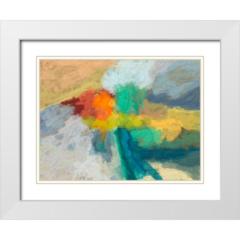 Emergence I White Modern Wood Framed Art Print with Double Matting by Tienhaara, Michael