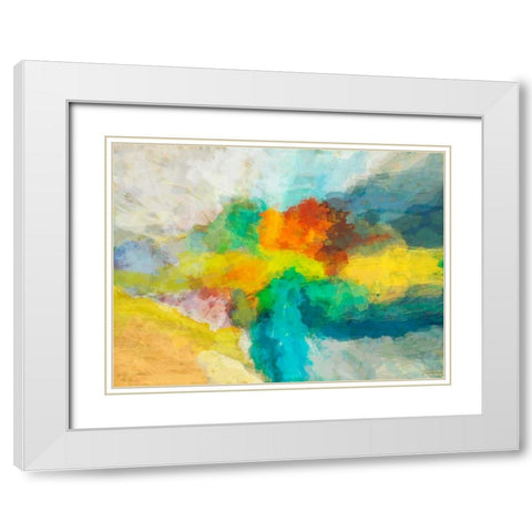 Emergence II White Modern Wood Framed Art Print with Double Matting by Tienhaara, Michael
