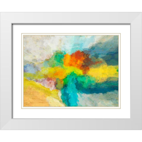 Emergence II White Modern Wood Framed Art Print with Double Matting by Tienhaara, Michael