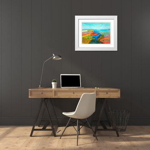 Mutations I White Modern Wood Framed Art Print with Double Matting by Tienhaara, Michael
