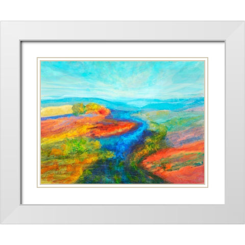Mutations I White Modern Wood Framed Art Print with Double Matting by Tienhaara, Michael
