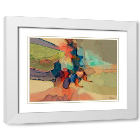 Progression IV White Modern Wood Framed Art Print with Double Matting by Tienhaara, Michael