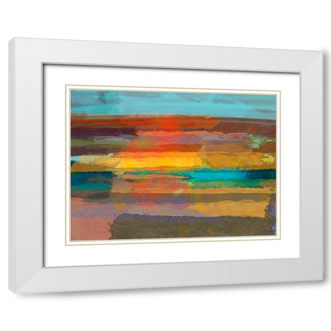 Solace I White Modern Wood Framed Art Print with Double Matting by Tienhaara, Michael