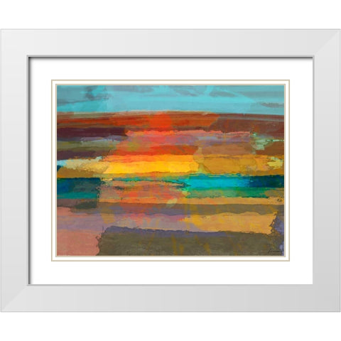 Solace I White Modern Wood Framed Art Print with Double Matting by Tienhaara, Michael