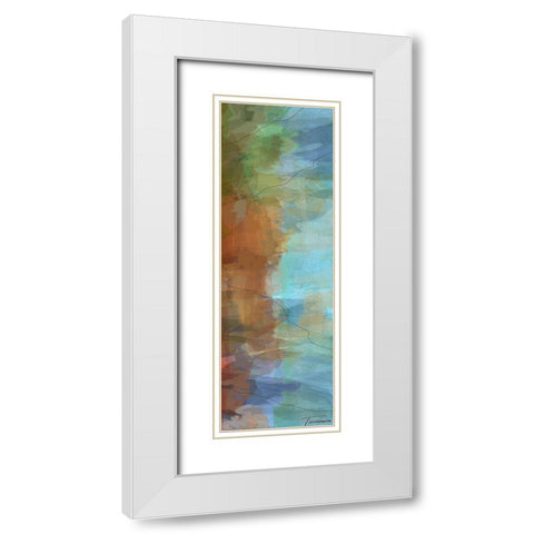 Tryptic Visions Right White Modern Wood Framed Art Print with Double Matting by Tienhaara, Michael