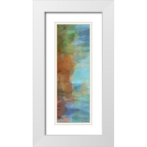 Tryptic Visions Right White Modern Wood Framed Art Print with Double Matting by Tienhaara, Michael