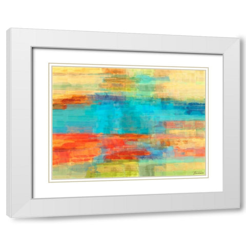 Variations II White Modern Wood Framed Art Print with Double Matting by Tienhaara, Michael