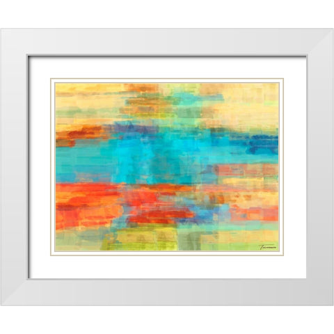 Variations II White Modern Wood Framed Art Print with Double Matting by Tienhaara, Michael