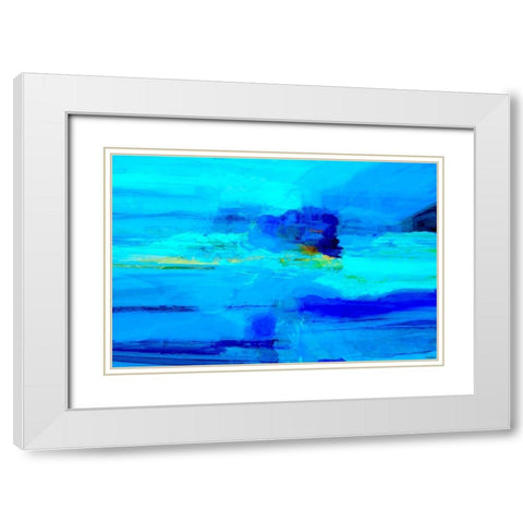Emanate II White Modern Wood Framed Art Print with Double Matting by Tienhaara, Michael