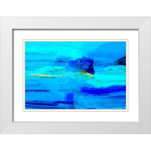 Emanate II White Modern Wood Framed Art Print with Double Matting by Tienhaara, Michael