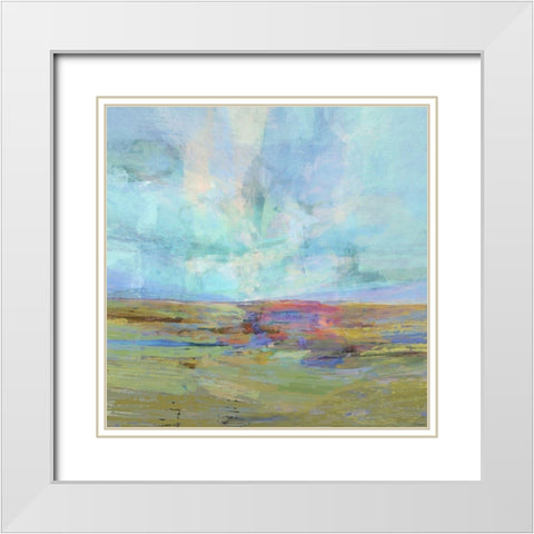 Inclusion I White Modern Wood Framed Art Print with Double Matting by Tienhaara, Michael