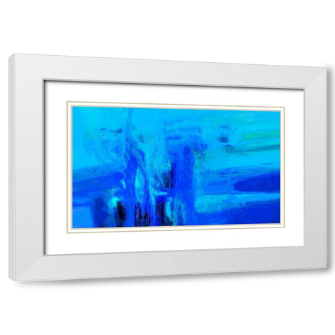 Mood Shift V White Modern Wood Framed Art Print with Double Matting by Tienhaara, Michael