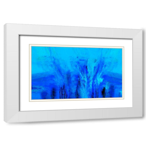 Mood Shift VI White Modern Wood Framed Art Print with Double Matting by Tienhaara, Michael