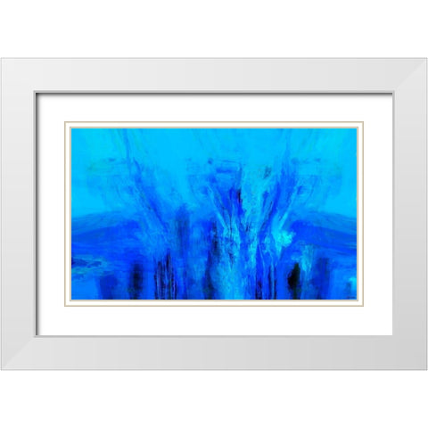 Mood Shift VI White Modern Wood Framed Art Print with Double Matting by Tienhaara, Michael