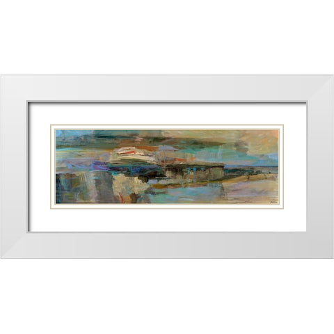 Tuscany IV White Modern Wood Framed Art Print with Double Matting by Tienhaara, Michael