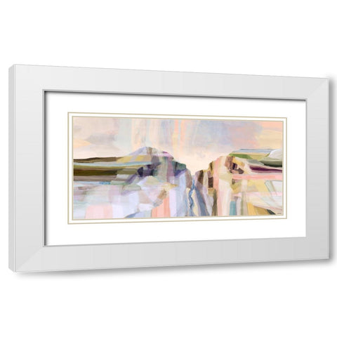Hilltop White Modern Wood Framed Art Print with Double Matting by Tienhaara, Michael