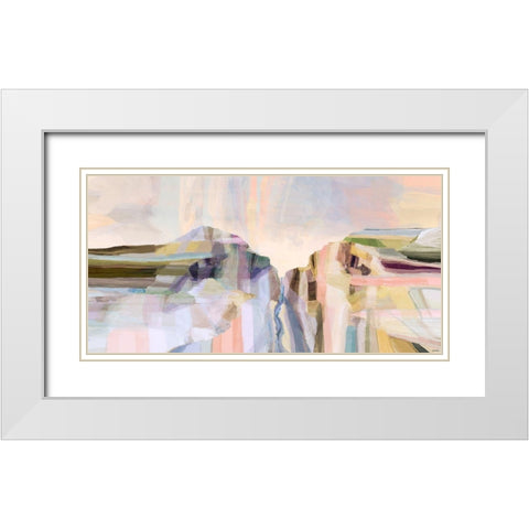 Hilltop White Modern Wood Framed Art Print with Double Matting by Tienhaara, Michael