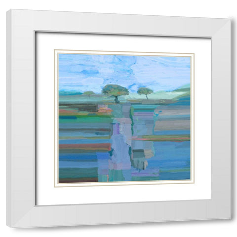 Grand Escape II White Modern Wood Framed Art Print with Double Matting by Tienhaara, Michael