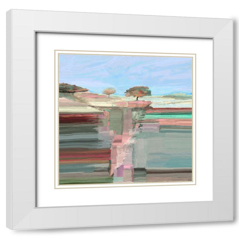 Grand Vision I White Modern Wood Framed Art Print with Double Matting by Tienhaara, Michael