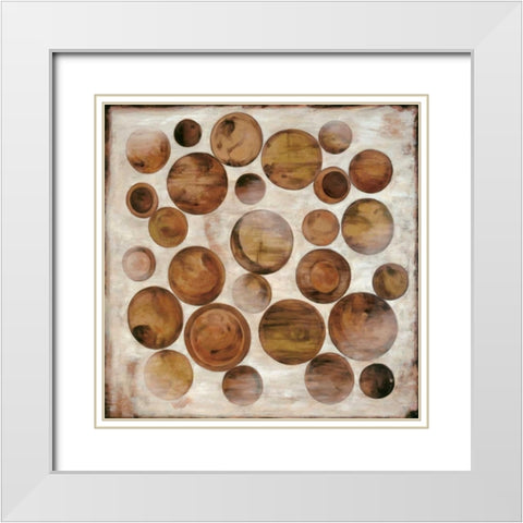 Association I White Modern Wood Framed Art Print with Double Matting by Alexander, Natalie