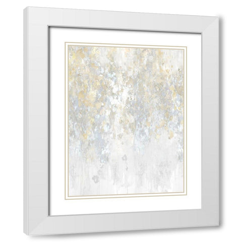 Cascade Neutral White Modern Wood Framed Art Print with Double Matting by Robbins, Nikki