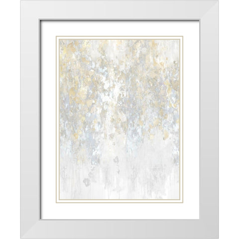 Cascade Neutral White Modern Wood Framed Art Print with Double Matting by Robbins, Nikki