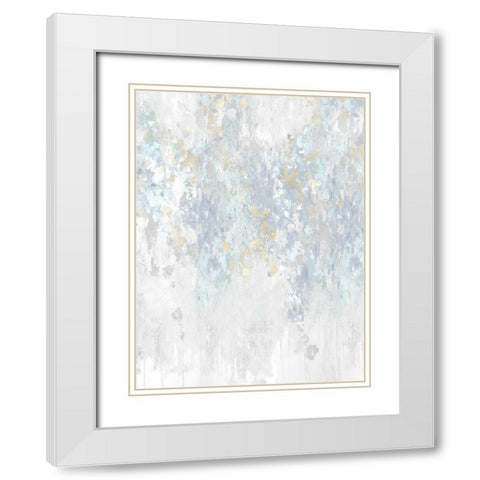 Cascade Suble White Modern Wood Framed Art Print with Double Matting by Robbins, Nikki