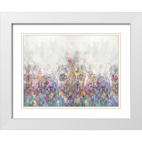 Morning Bloom White Modern Wood Framed Art Print with Double Matting by Robbins, Nikki
