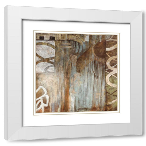 Crossroads I White Modern Wood Framed Art Print with Double Matting by Stevens, Nick