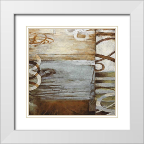 Crossroads II White Modern Wood Framed Art Print with Double Matting by Stevens, Nick