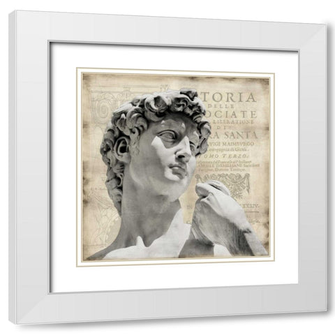 Renaissance II White Modern Wood Framed Art Print with Double Matting by Jeffries, Oliver