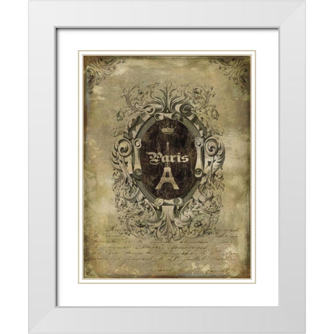 Paris Classique II White Modern Wood Framed Art Print with Double Matting by Jeffries, Oliver