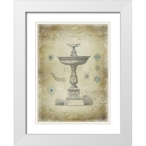 Ornamental II White Modern Wood Framed Art Print with Double Matting by Jeffries, Oliver