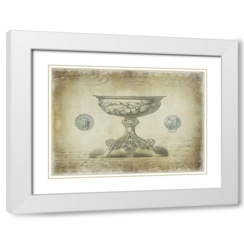 Ornamental III White Modern Wood Framed Art Print with Double Matting by Jeffries, Oliver