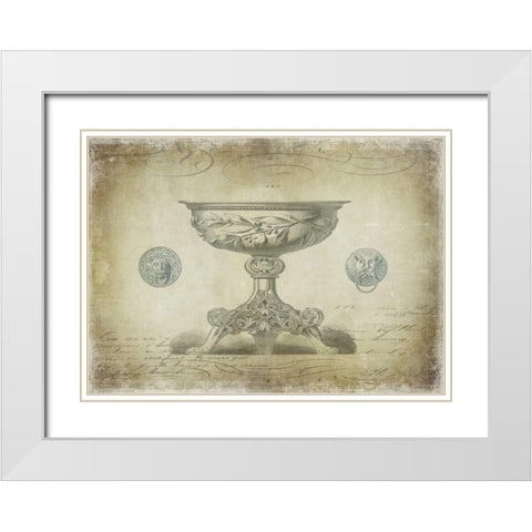 Ornamental III White Modern Wood Framed Art Print with Double Matting by Jeffries, Oliver