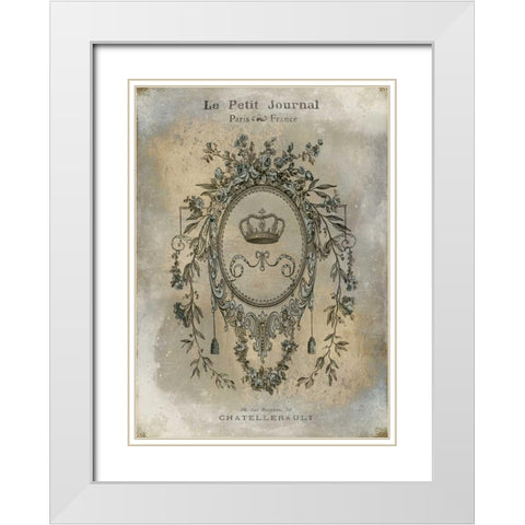 Le Petite Journal White Modern Wood Framed Art Print with Double Matting by Jeffries, Oliver