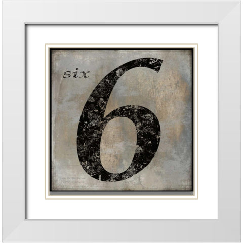 six White Modern Wood Framed Art Print with Double Matting by Jeffries, Oliver