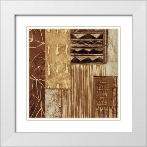 Naturally I White Modern Wood Framed Art Print with Double Matting by Perry, Olivia
