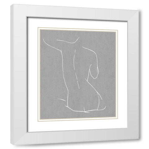 Female Figure Gray V White Modern Wood Framed Art Print with Double Matting by Blake, Madeline