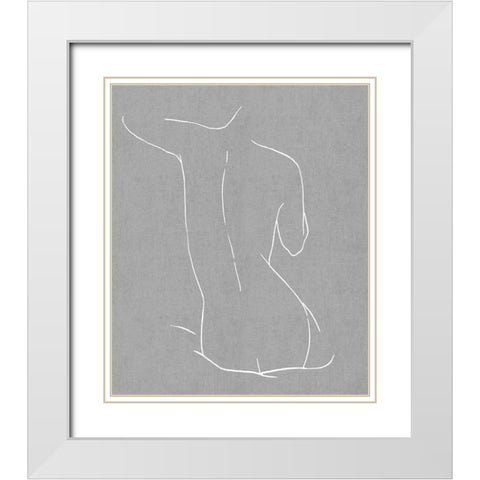 Female Figure Gray V White Modern Wood Framed Art Print with Double Matting by Blake, Madeline