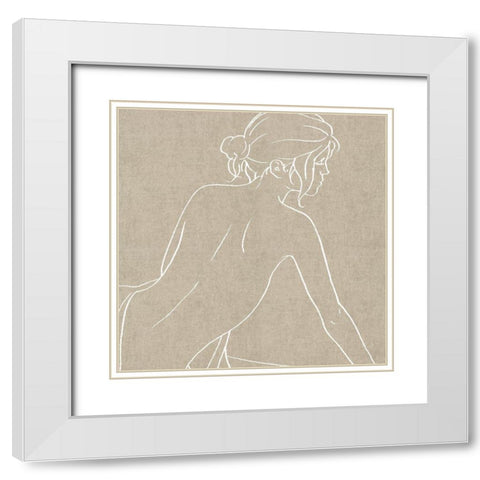 Female Figure Natural I White Modern Wood Framed Art Print with Double Matting by Blake, Madeline