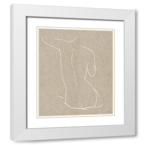 Female Figure Natural V White Modern Wood Framed Art Print with Double Matting by Blake, Madeline