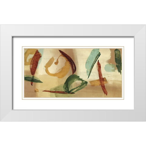 Gestures White Modern Wood Framed Art Print with Double Matting by Langham, Patrick