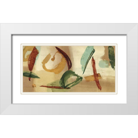 Gestures White Modern Wood Framed Art Print with Double Matting by Langham, Patrick