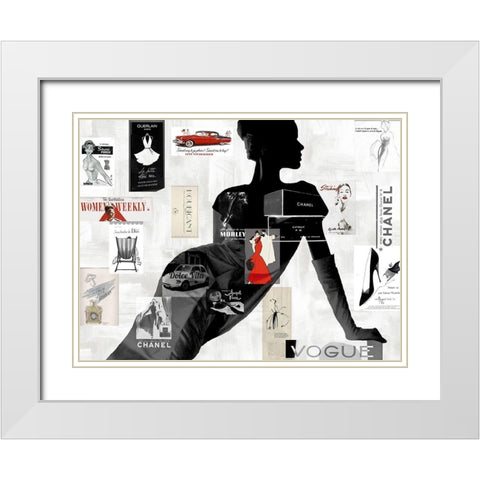 High Fashion I White Modern Wood Framed Art Print with Double Matting by Pearson, Amanda